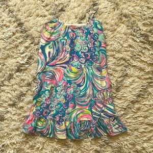 Silk strappy slip dress